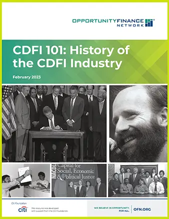 CDFI 101: History of the CDFI Industry cover thumbnail