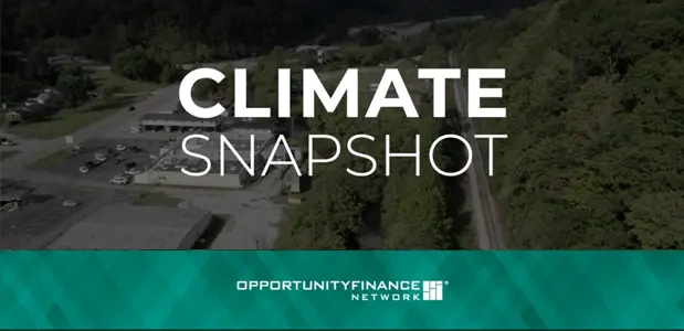 Climate Snapshot title screen from video