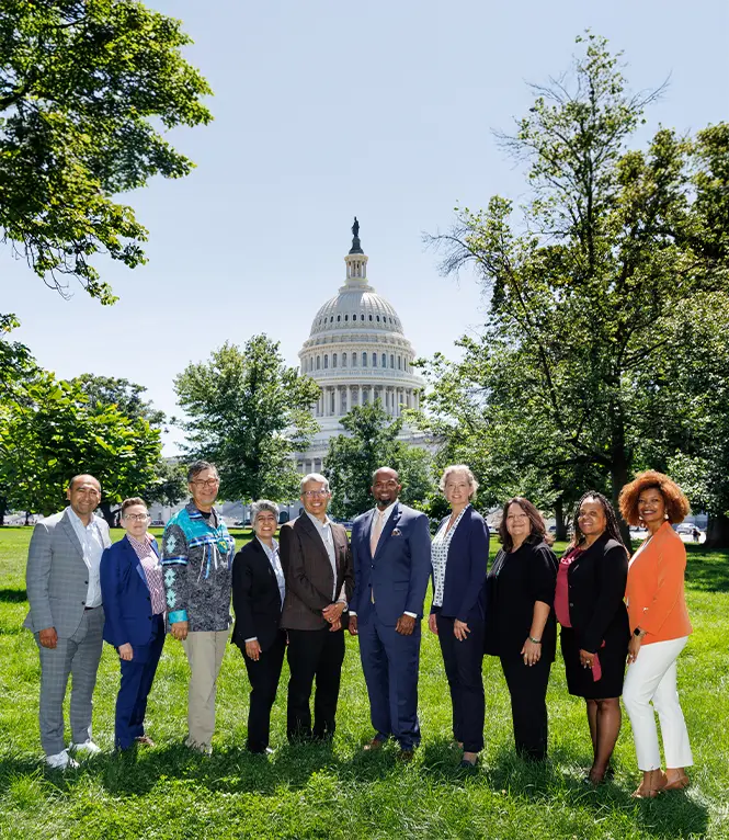 OFN Board group photo on grass in front of Capitol Building